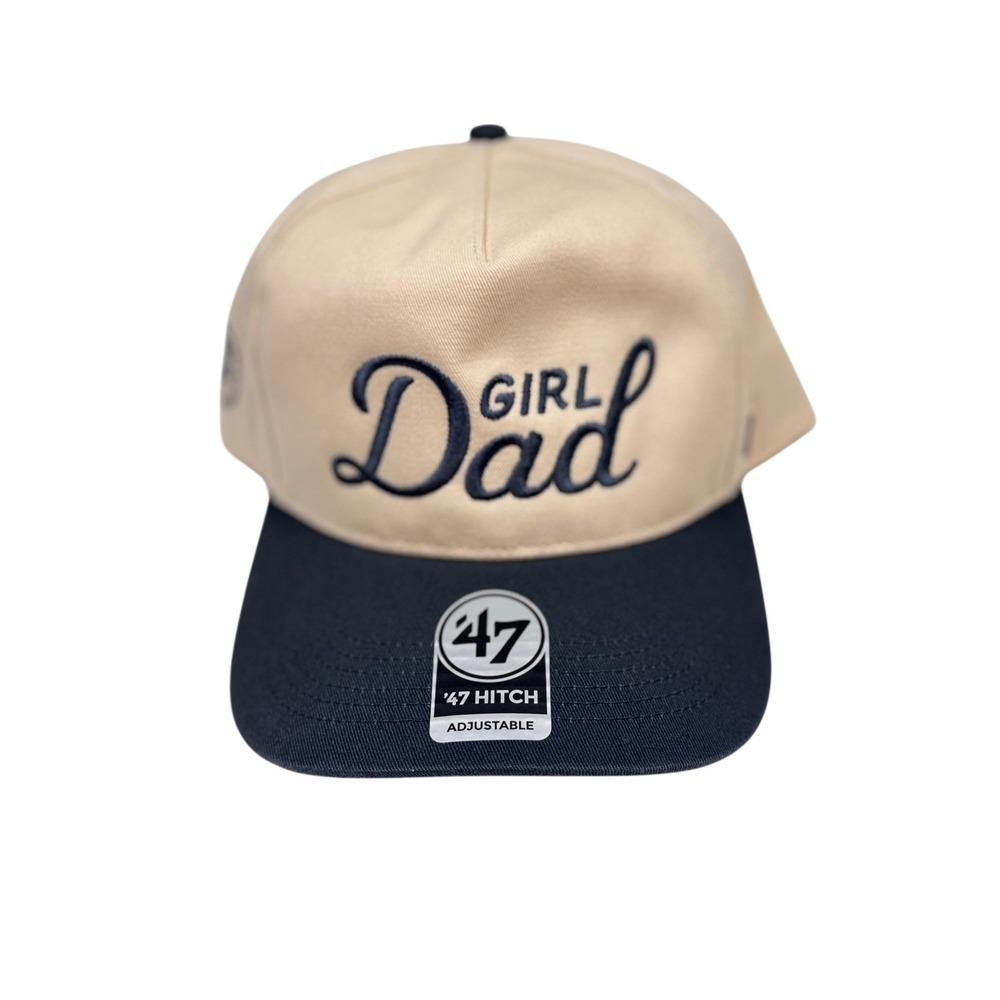 '47 Brand Snapback Hat Mens OS Beige Navy Barstool Sports Girl Dad Hitch